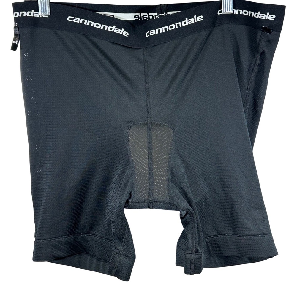 Cannondale Mens Black Padded Cycling Liner Shorts Size 2XL Bicycle Shorts‎
